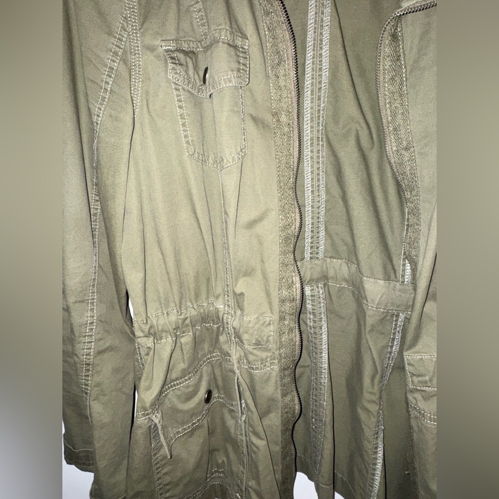 Ashley Utility Collection Cotton Anorak Jacket (Olive Green) - Picture 9 of 11